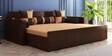 Libford Pull-Out Sofa Cum Bed in Brown Finish