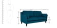 Liliana Three Seater Sofa in Peacock Blue Colour