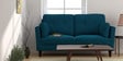 Liliana Three Seater Sofa in Peacock Blue Colour