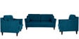 Liliana Three Seater Sofa in Peacock Blue Colour