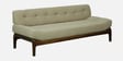 Lille Sheesham Wood 3 Seater Sofa In Beige Colour