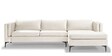 Lima Velvet LHS Sectional Sofa In Beige Colour