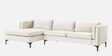 Lima Velvet RHS Sectional Sofa In Beige Colour