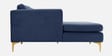 Lima Velvet RHS Sectional Sofa In Navy Blue Colour