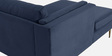 Lima Velvet RHS Sectional Sofa In Navy Blue Colour