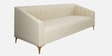 Linda Velvet 3 Seater sofa in Ivory colour