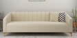 Linda Velvet 3 Seater sofa in Ivory colour