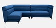 Linora Velvet Corner Sofa in Sapphire Blue Colour