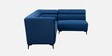 Linora Velvet Corner Sofa in Sapphire Blue Colour