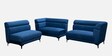 Linora Velvet Corner Sofa in Sapphire Blue Colour