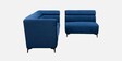 Linora Velvet Corner Sofa in Sapphire Blue Colour
