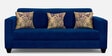 Lipu Fabric 3 Seater Sofa in Royal Blue Colour