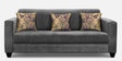 Lipu Fabric 3 Seater Sofa in Charcoal Grey Colour