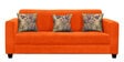 Lipu Fabric 3 Seater Sofa in Vivid Orange Colour