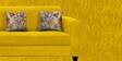 Lipu Fabric 3 Seater Sofa in Bold Yellow Colour