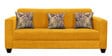 Lipu Fabric 3 Seater Sofa in Bold Yellow Colour