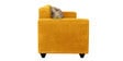 Lipu Fabric 3 Seater Sofa in Bold Yellow Colour