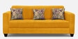 Lipu Fabric 3 Seater Sofa in Bold Yellow Colour
