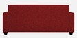 Lipu Fabric 3 Seater Sofa in Blood Maroon Colour