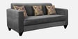 Lipu Fabric 3 Seater Sofa in Charcoal Grey Colour