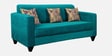 Lipu Fabric 3 Seater Sofa in Sea Green Colour
