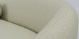 Litchi 3 Seater Curve Sofa In Cream Beige Color