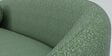 Litchi 3 Seater Curve Sofa In Mint Green