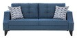 Liverpool 3 Seater Sofa in Blue Colour