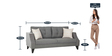 Liverpool 3 Seater Sofa in Grey Colour