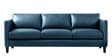 Livi Leatherette 3 Seater Sofa In Royal Blue Colour
