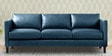 Livi Leatherette 3 Seater Sofa In Royal Blue Colour