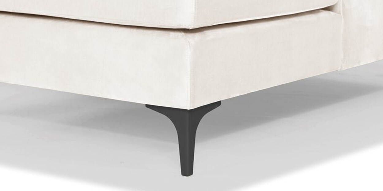 Buy Lima Fabric RHS Sectional Sofa in Beige Colour by Adorn Homez