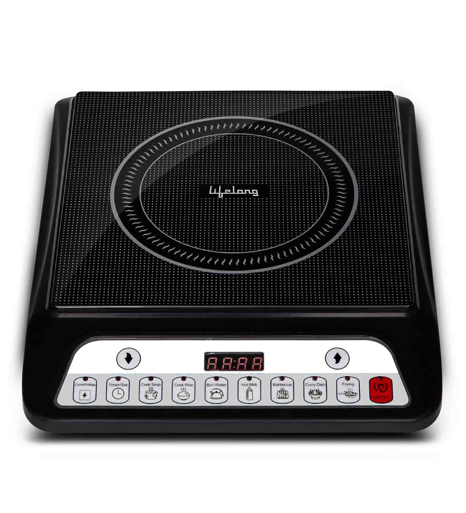 Lifelong Inferno LLIC30 2000W Induction Cooktop in Grey Colour