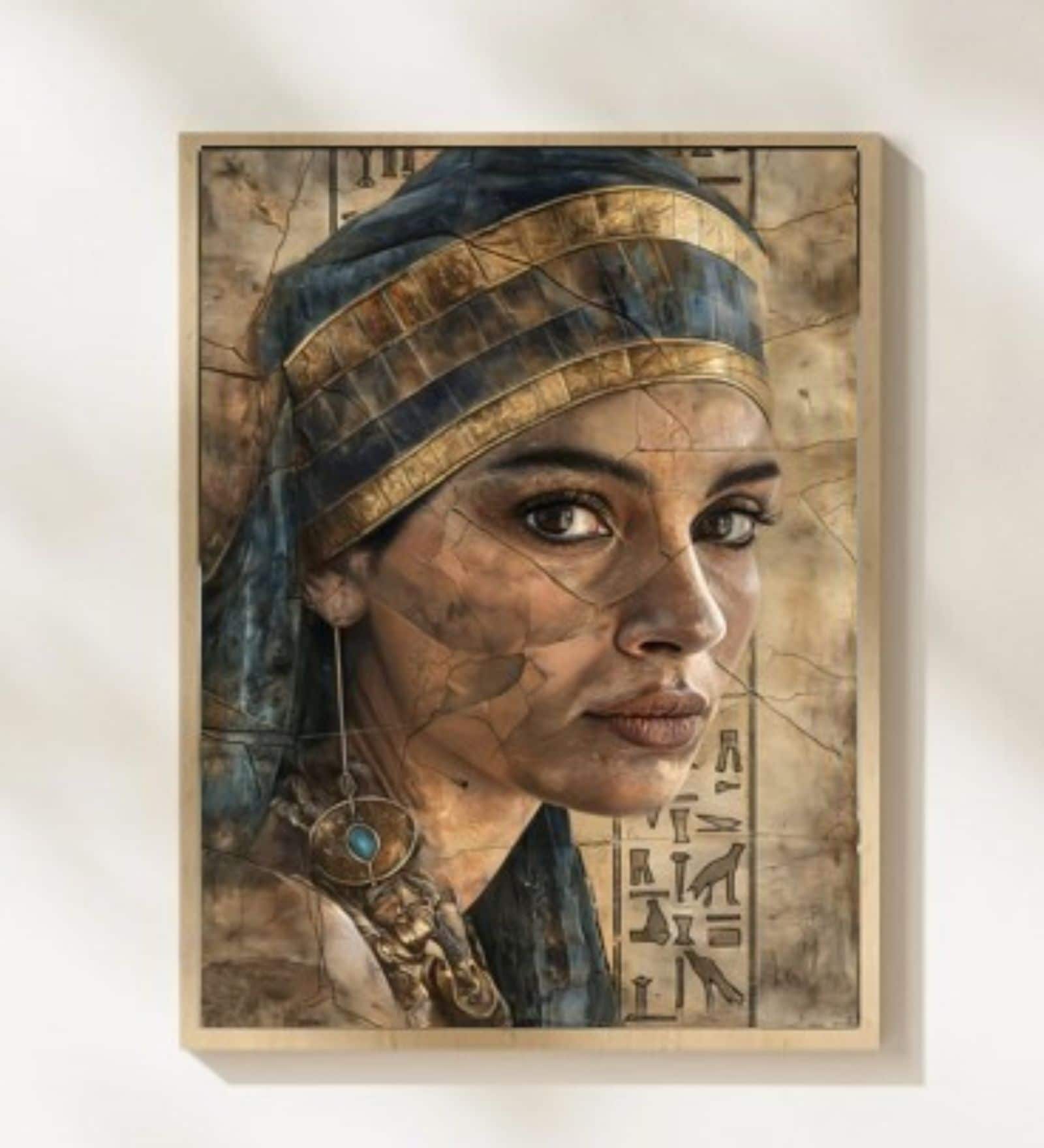 MODERN HD Poster With Brown Frame, 12.5   17.3 Inches