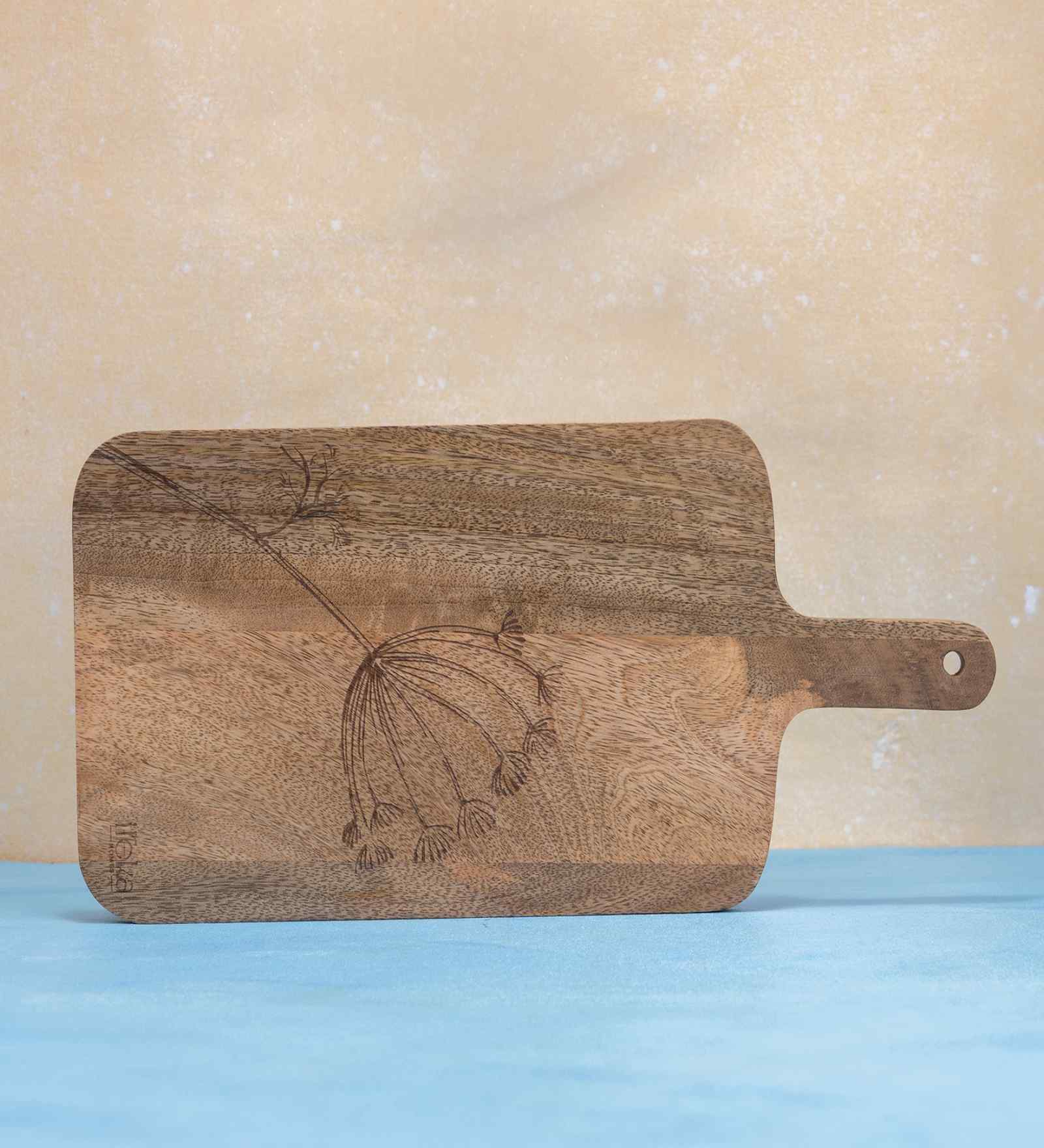 Light Brown Mango Wood  15mm thick Chopping Board