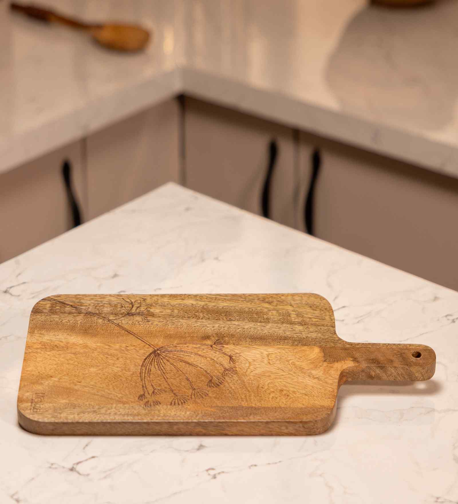 Light Brown Mango Wood  15mm thick Chopping Board