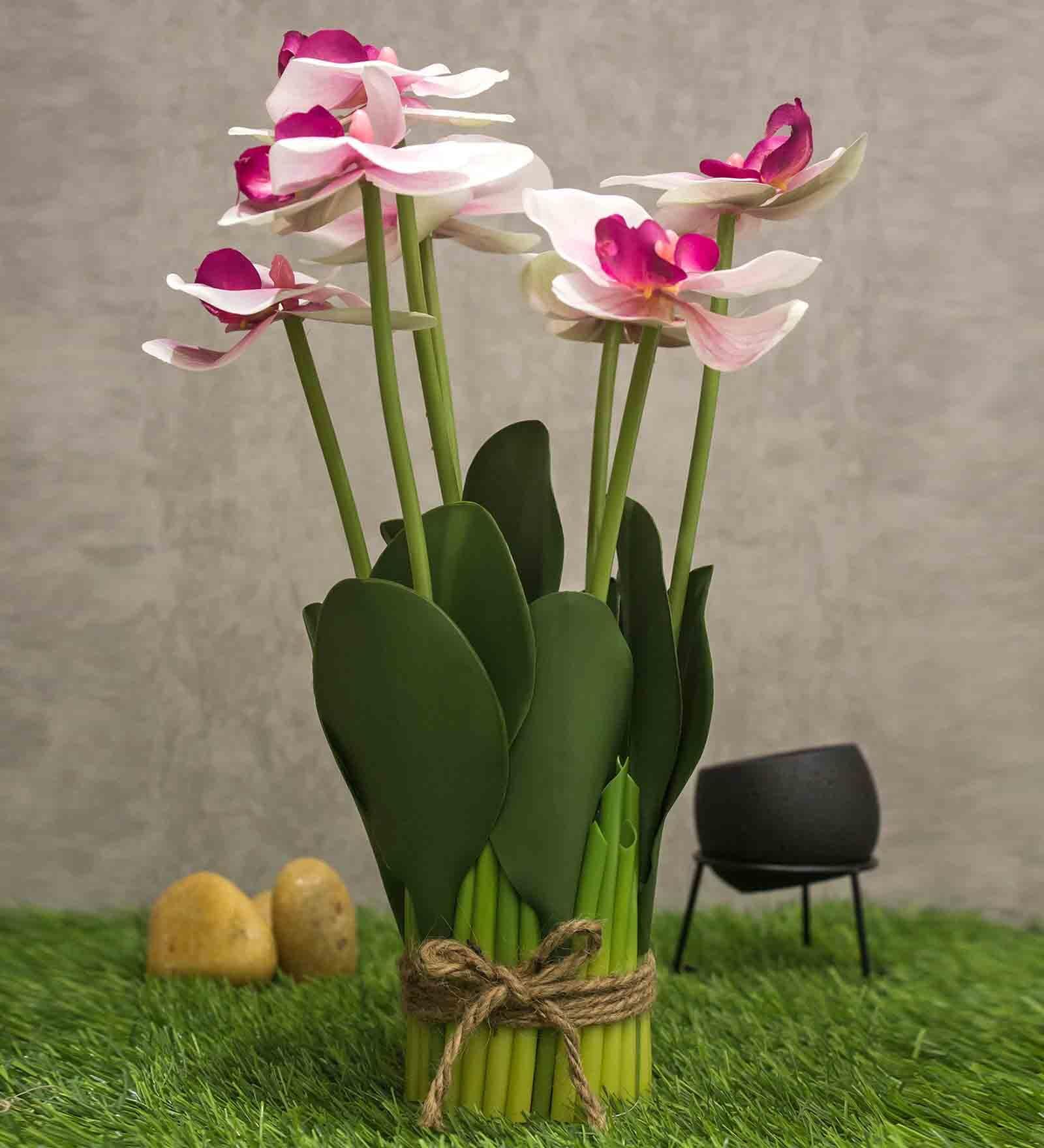 Pink Fabric Light Orchid Artificial Flowers