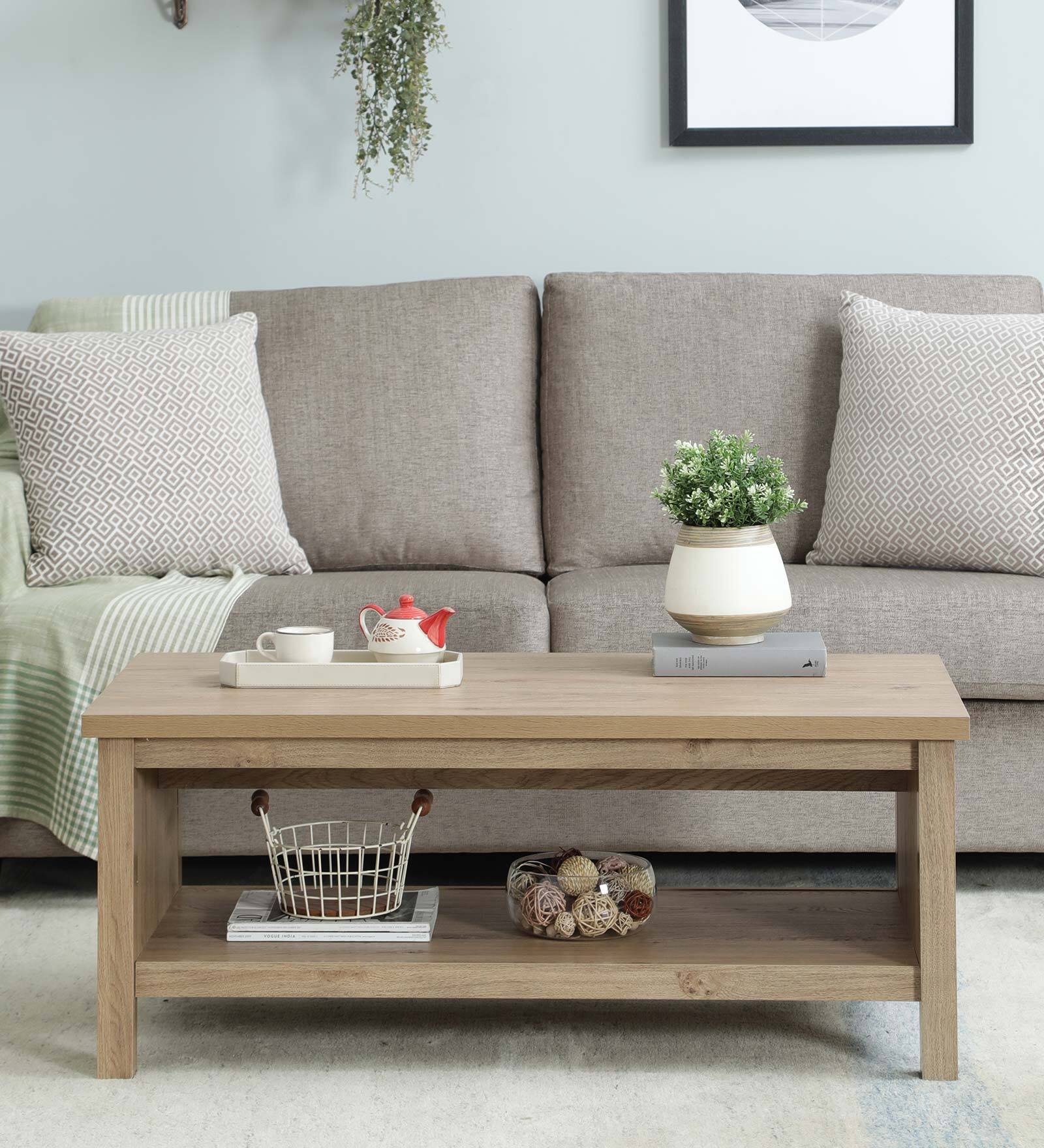 Buy Cyprien Coffee Table In Natural Finish at 40 OFF by Casacraft from
