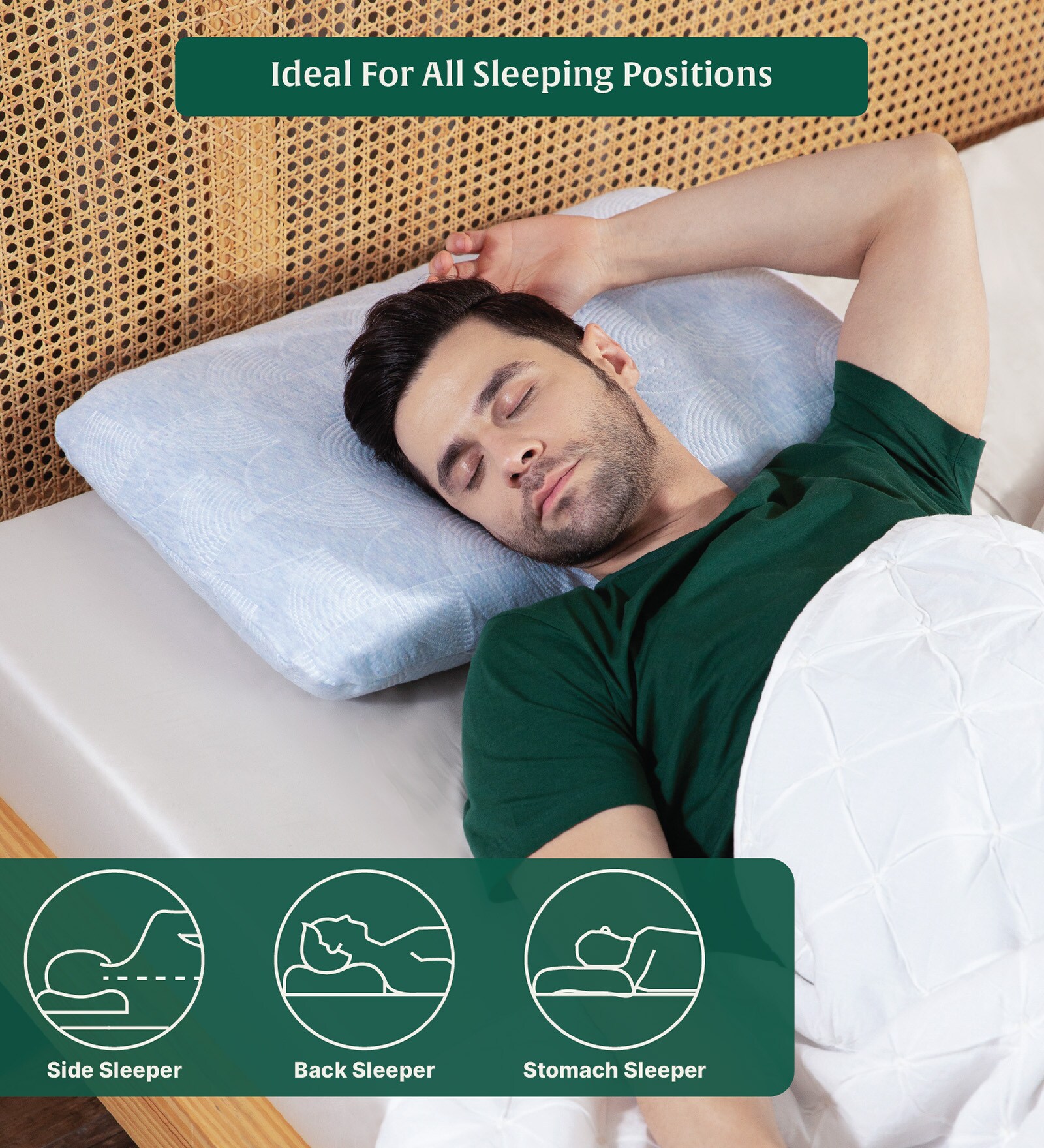 Lily Pain Relief (22 X 14) Memory Foam Sleeping Pillow