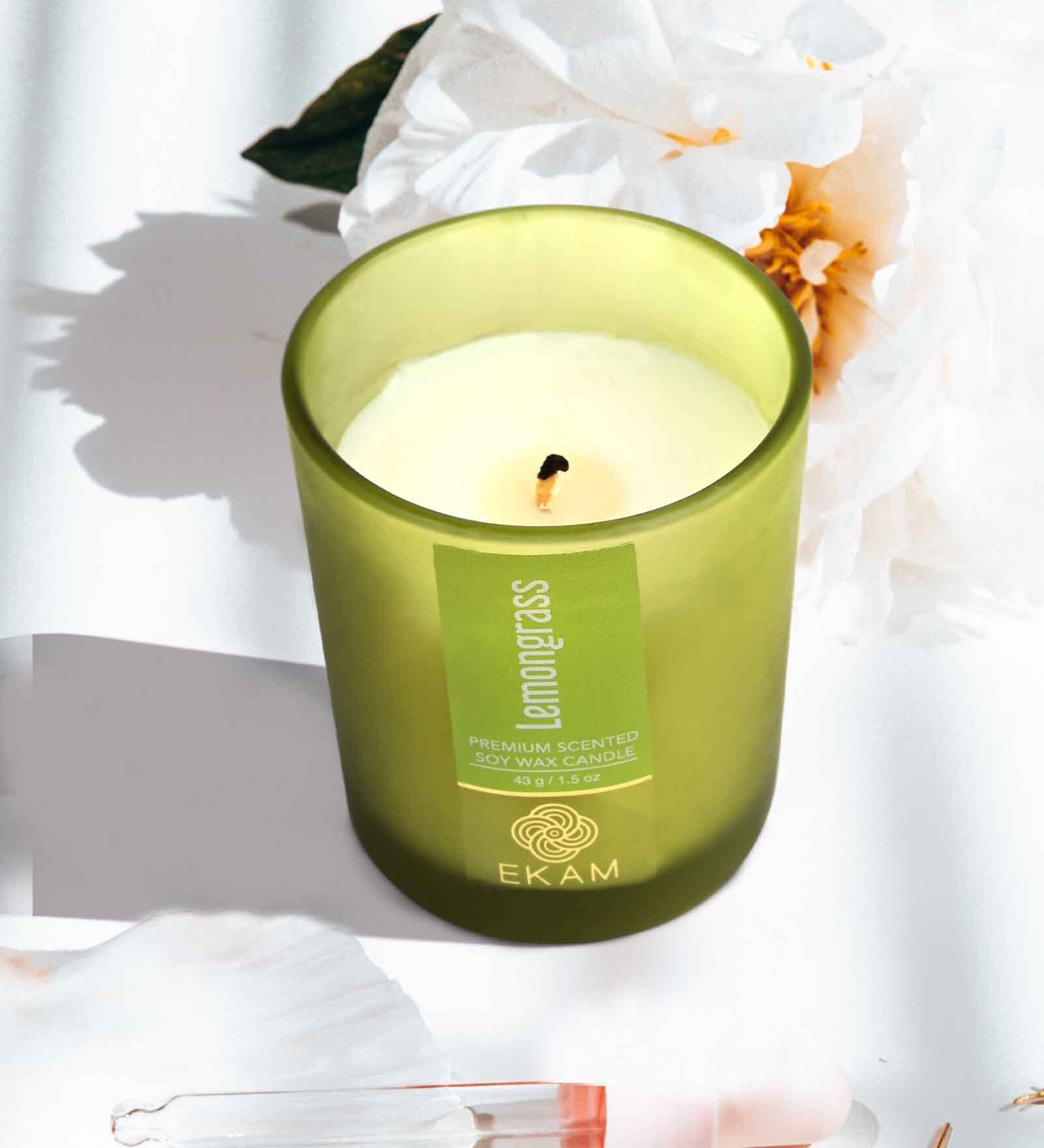 Lemongrass Shot Glass Soy Wax Scented Candle