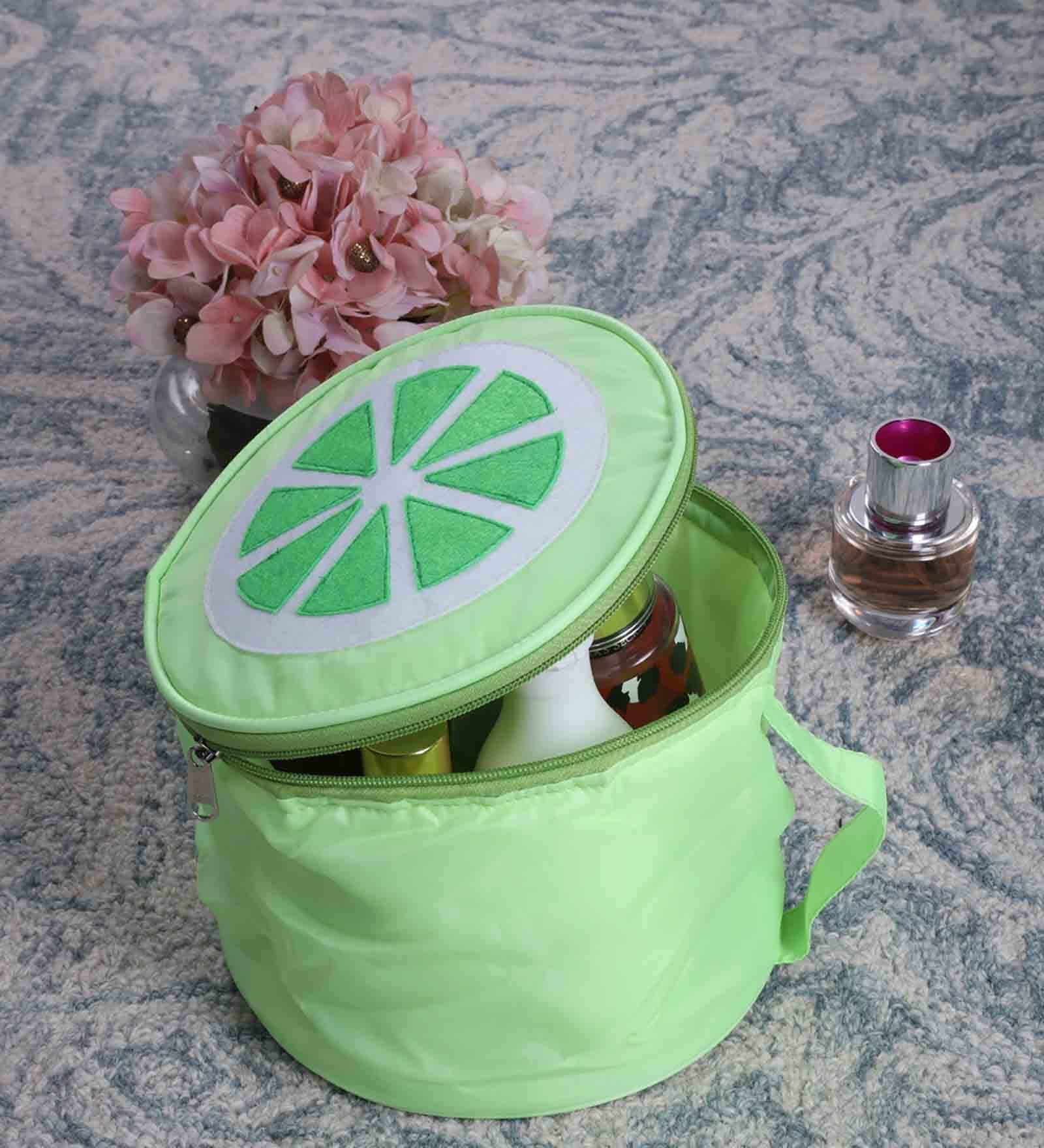 Green Nylon Foldable  Drawer Organisers