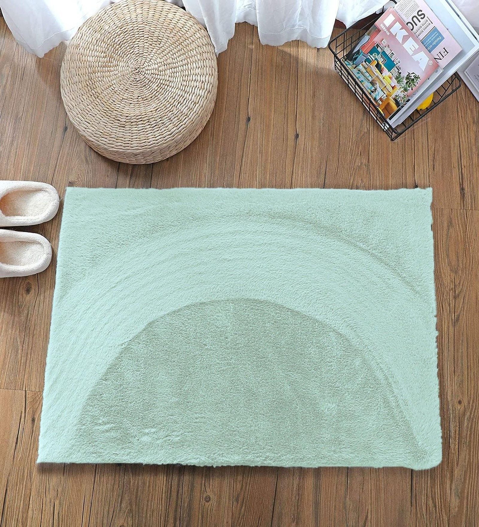 Lime Polyester 16x24 Inches Super Soft Bath Mat