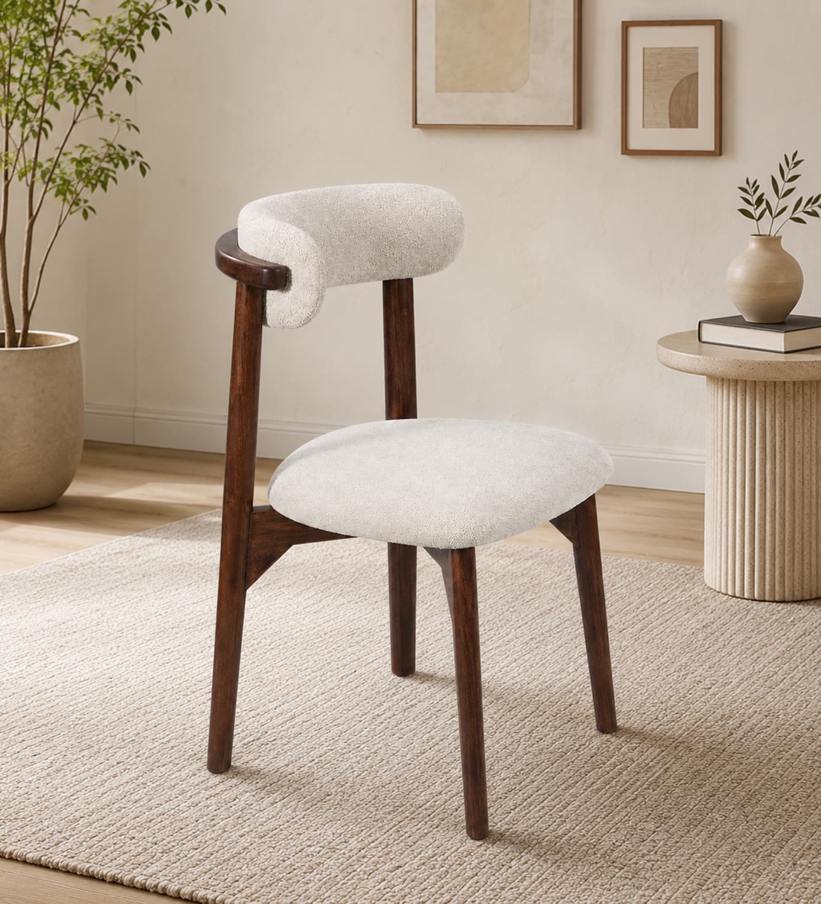 Limoges Mango Wood Dining Chair In Tubbaq Finish ( Set of 2 ) Limoges Mango Wood Dining Chair In Tubbaq Finish ( Set of 2 )