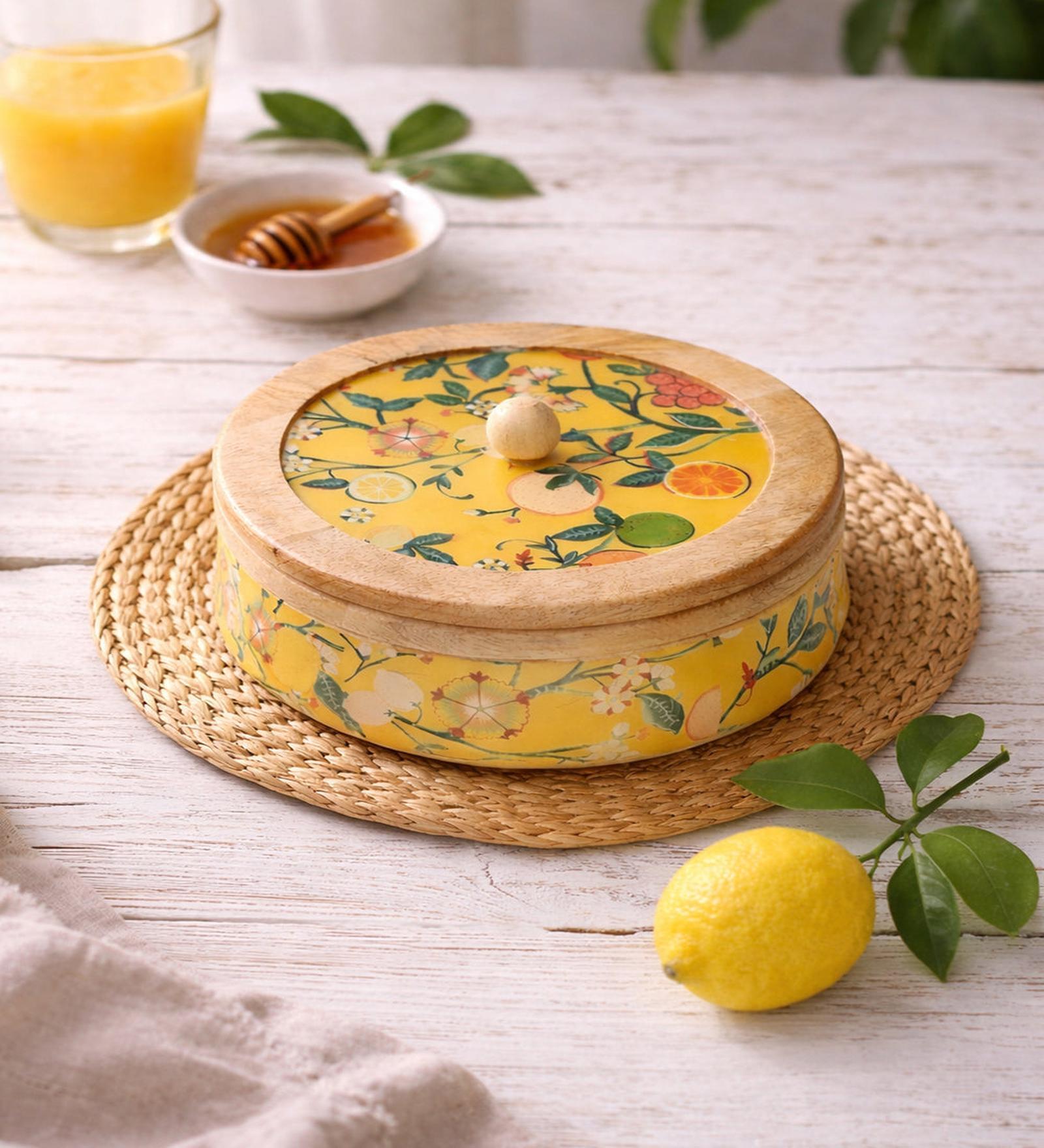 Limonata Wooden Roti Box