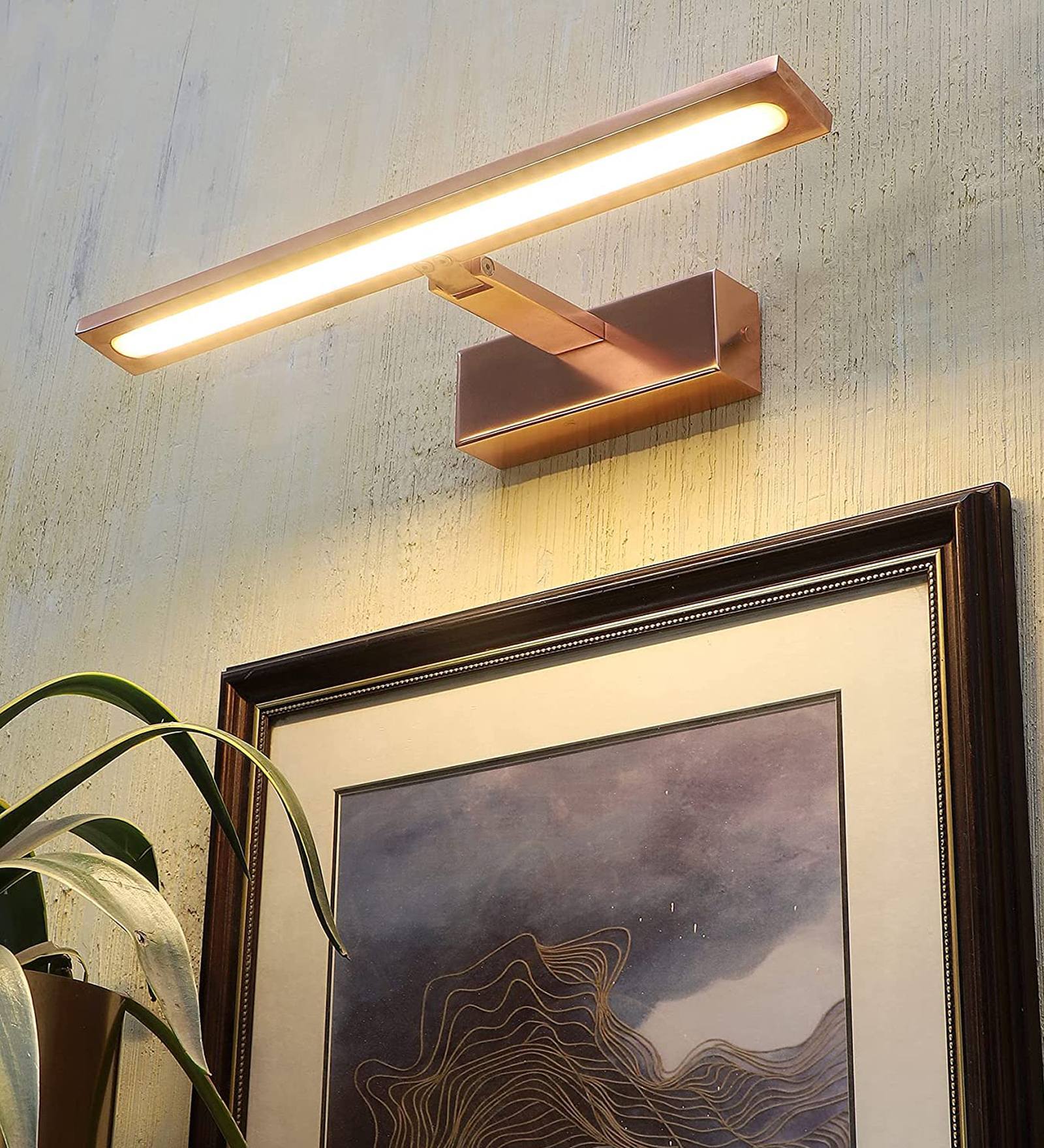 Linear Metal LED Picture Light (Gold)