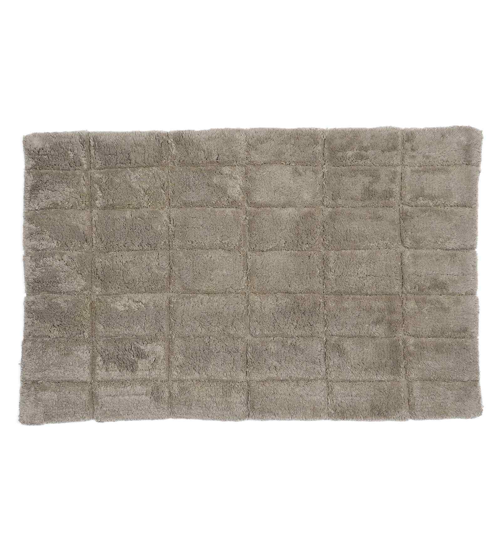 Linen Solid Cotton 20x31 Inches Anti Skid Bath Mat