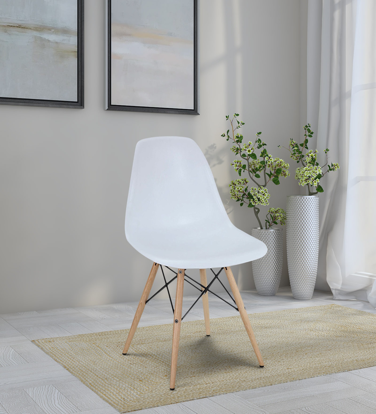 Buy Lisa Plastic Iconic Chairs in White Colour (Set Of 4) at 14% OFF by ...