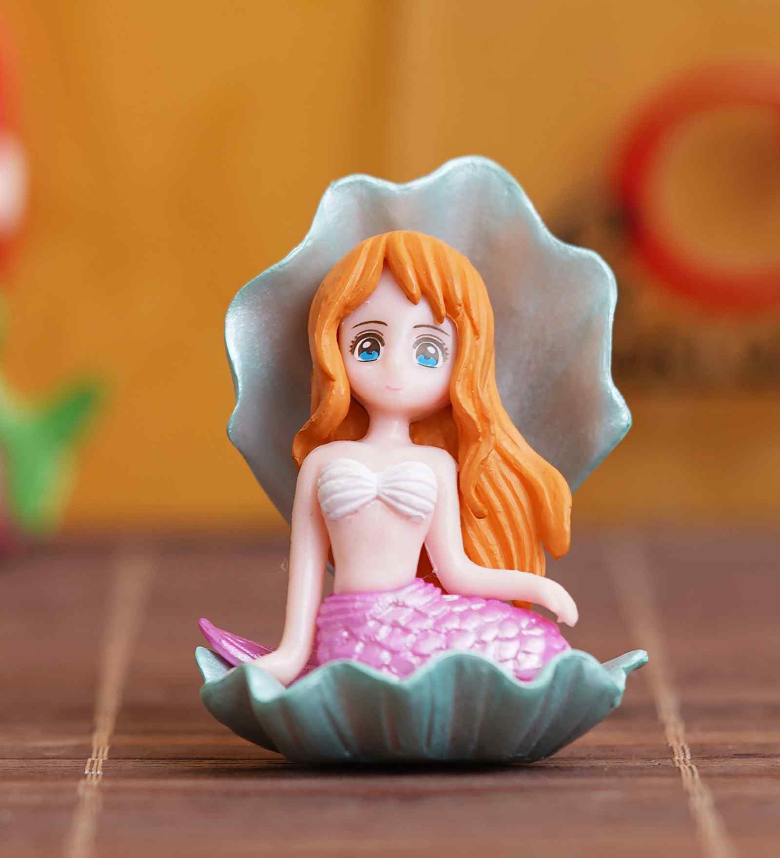 Little Mermaid Doll Multicolour Polyresin Showpieces