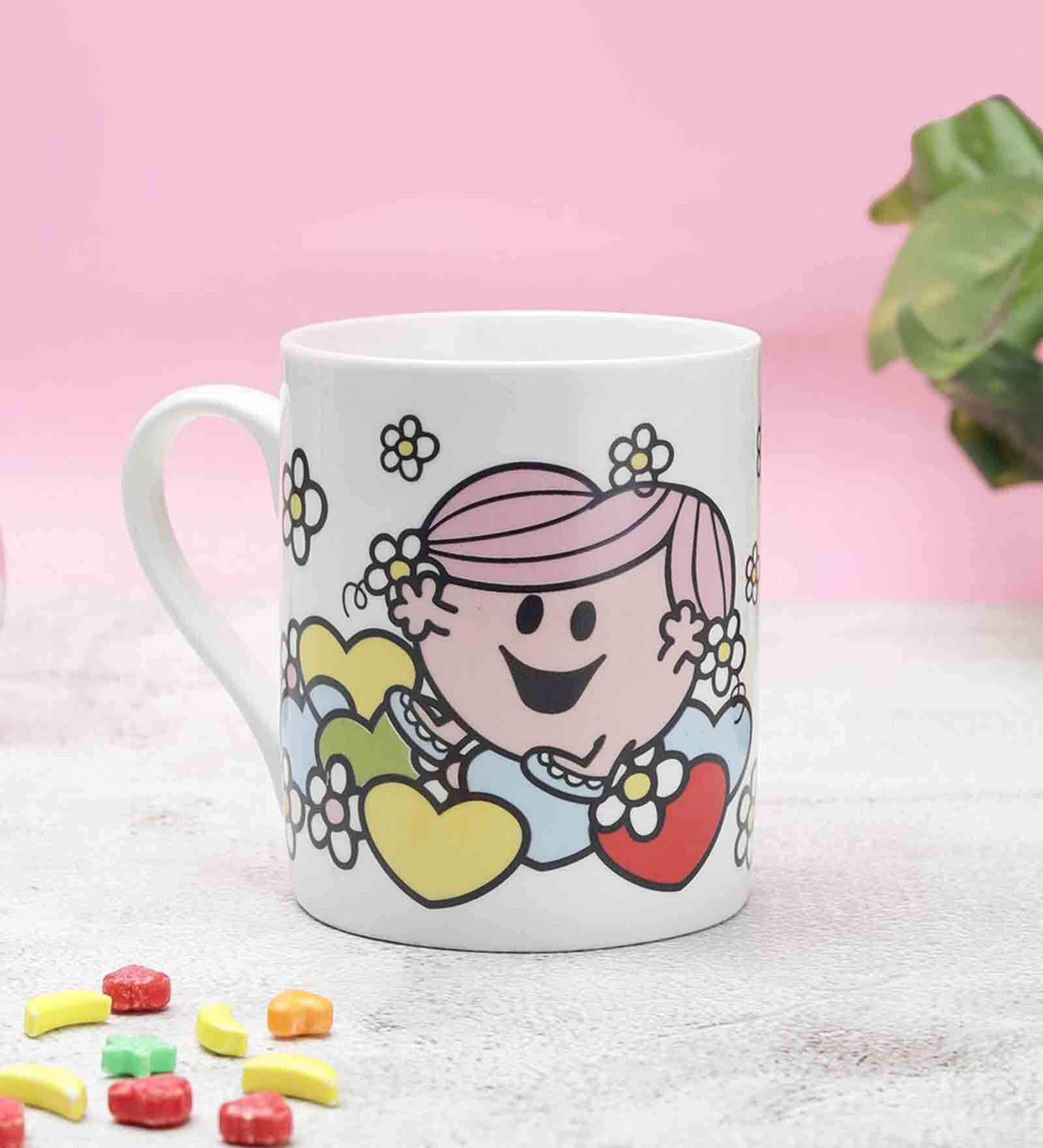 Little Miss Hug 330ml White & Pink Ceramic Coffee Mug