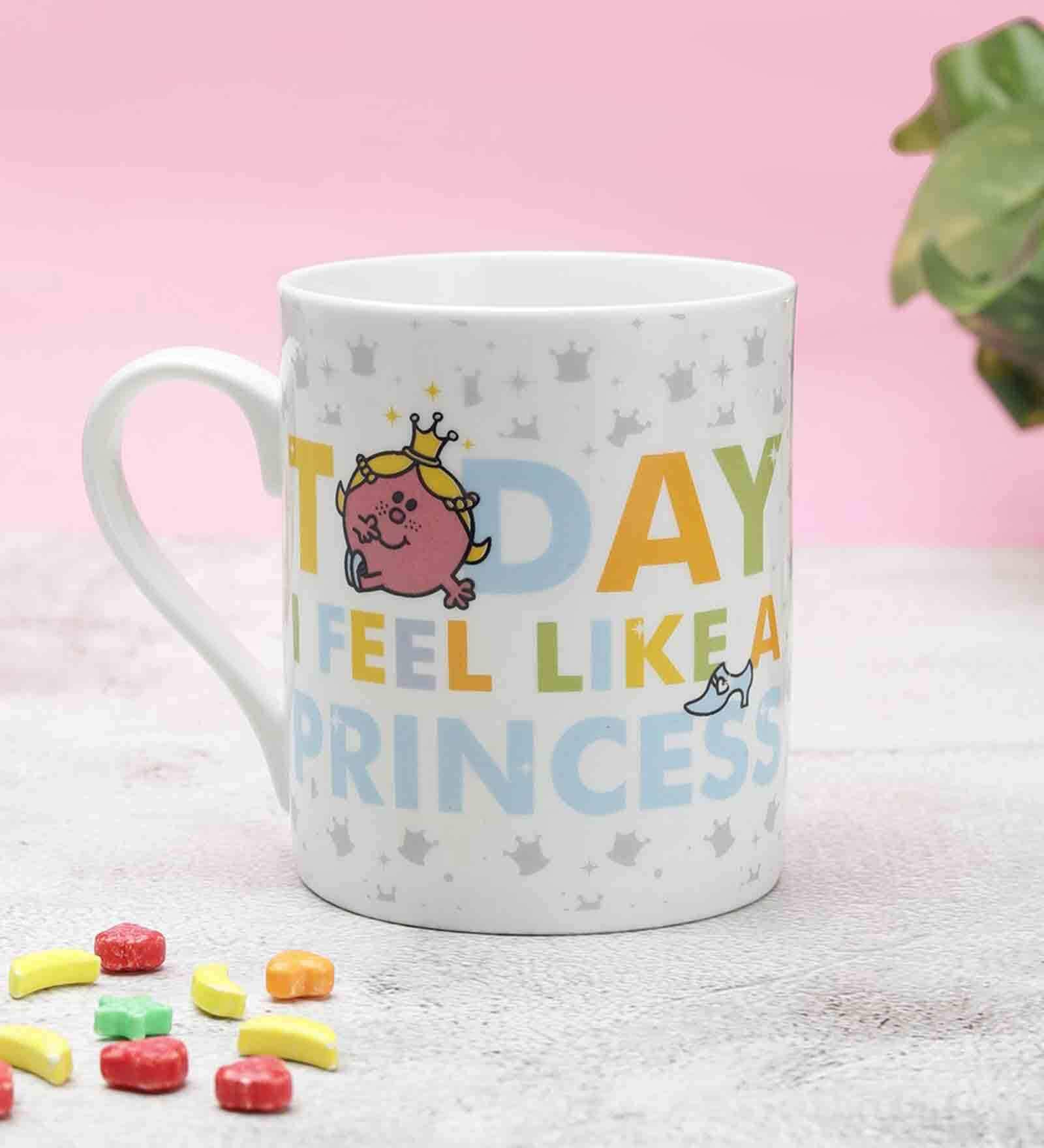 Little Miss Princess 330ml White Ceramic Coffee Mug